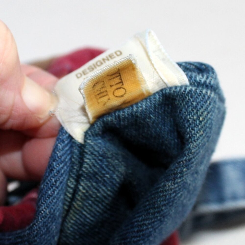 Longaberger Homestead Mini Tote Plaid & Denim - Picture 7 of 10